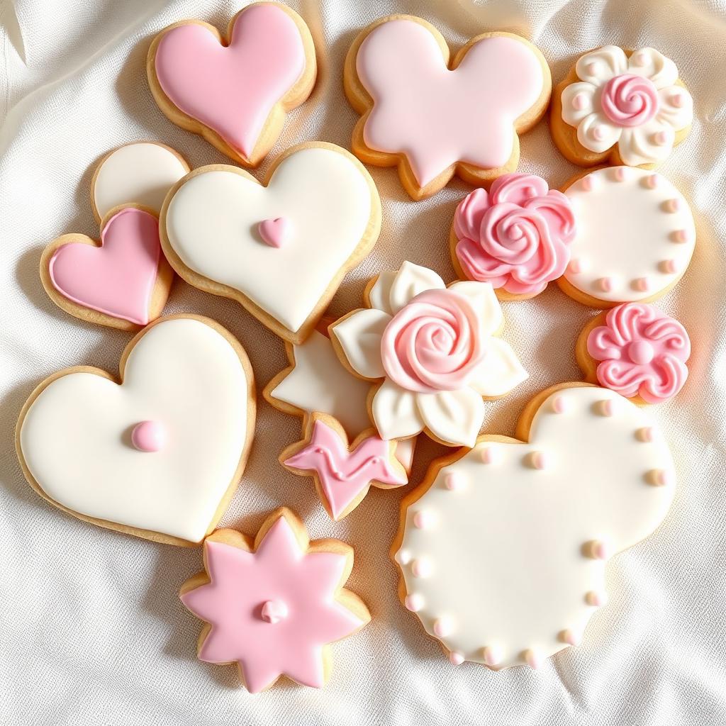 Hand-iced sugar cookies